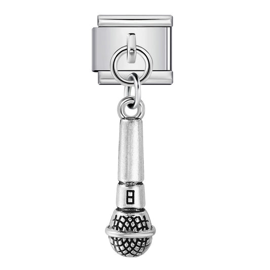 Musical Instrument Italian Charm Bracelet DIY Hook Charms