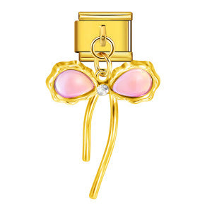 Hook butterfly pendant italian modular bracelet stainless steel patchwork strap chain italian charm
