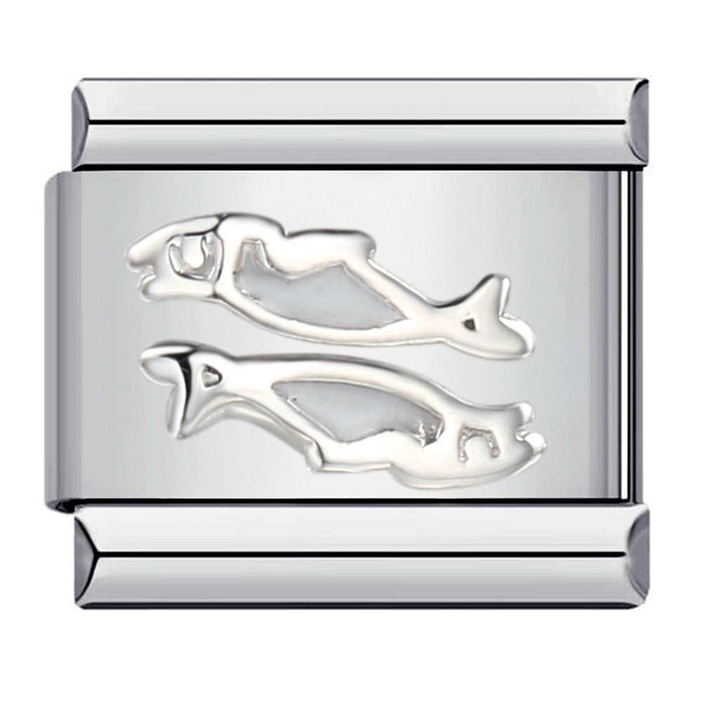 Gold Plated Enamel Italian Charm Stainless Steel