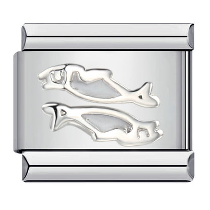 Gold Plated Enamel Italian Charm Stainless Steel