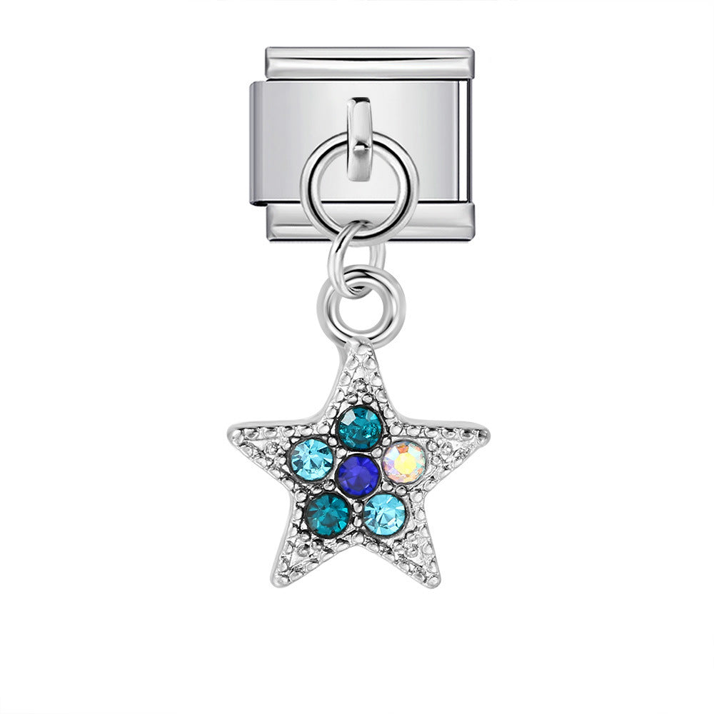 Cute Pendant Hook Style Stainless Steel Italian Charm Links