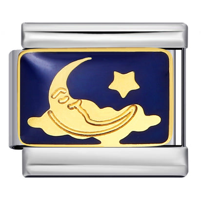 Starry sky universe series welding pattern italian module bracelet italian charm bracelet
