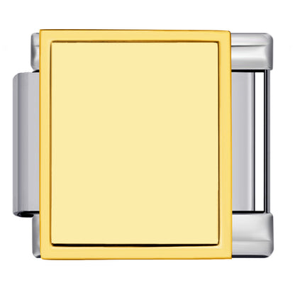 Photo multifunctional italian module bracelet square elastic patchwork stainless steel watch strap italian charm