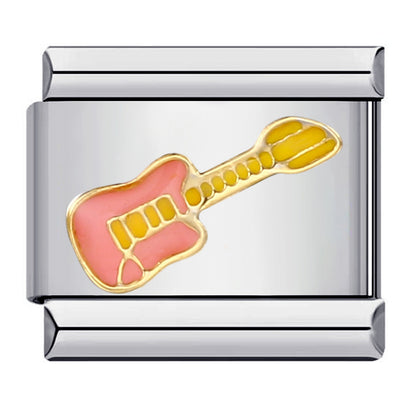 Music Theme Welded Italian Charm Stainless Steel