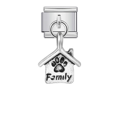 Single Animal Pendant Italian Modular Bracelet, Hook Strap Chain Italian Charm