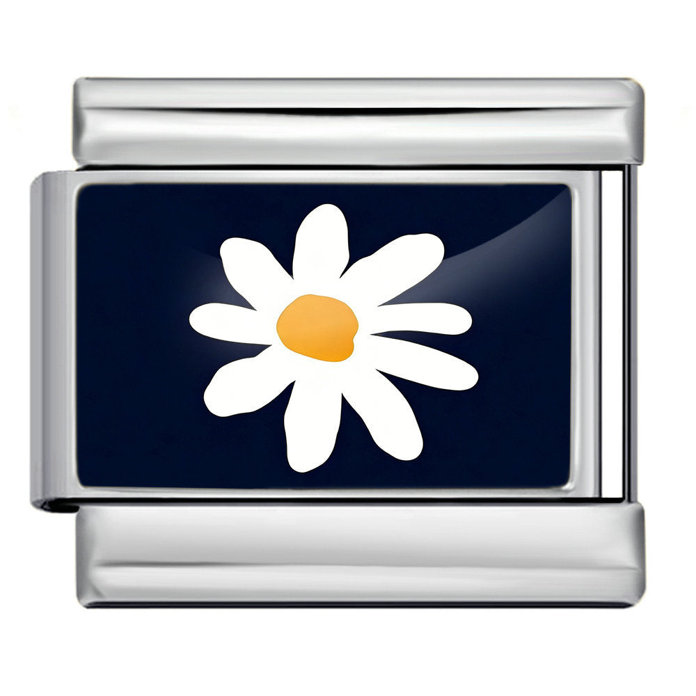New arrival fresh pattern italian modular bracelet stainless steel flower smiley face pattern diy detachable bracelet