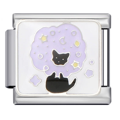 Pet cat and dog series stainless steel welding oil drip bracelet, cartoon DIY Italian module bracelet wholesale