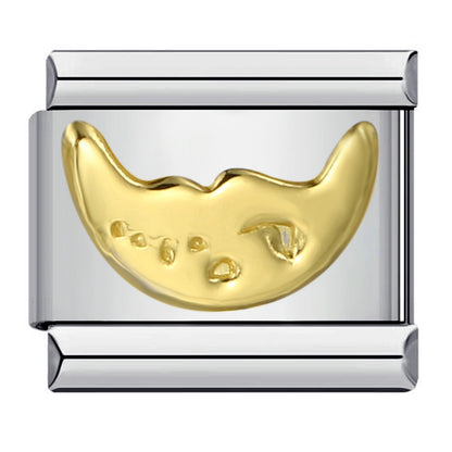 Gold Plated Enamel Italian Charm Stainless Steel