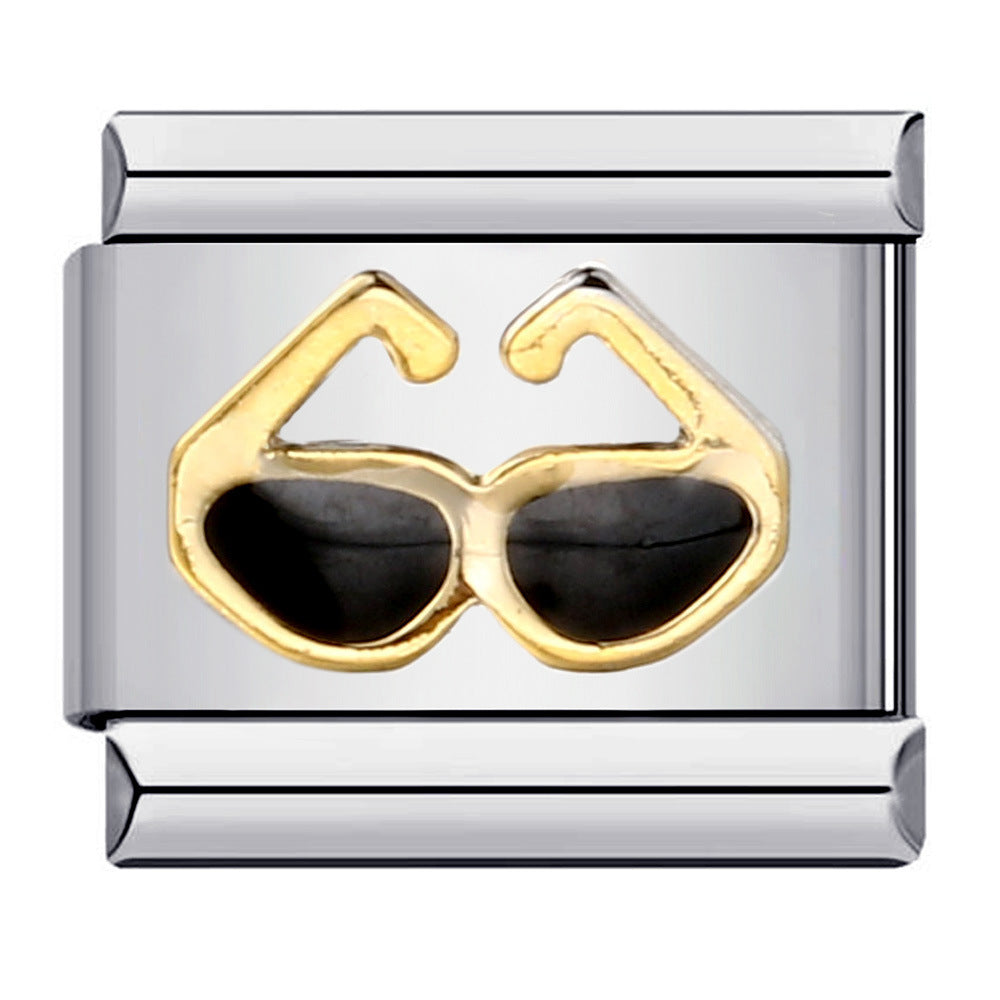 Music Theme Welded Italian Charm Stainless Steel