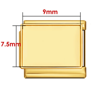 Photo multifunctional italian module bracelet square elastic patchwork stainless steel watch strap italian charm