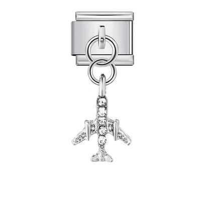 Single Animal Pendant Italian Modular Bracelet, Hook Strap Chain Italian Charm