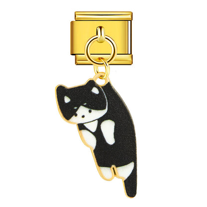 Cute Pendant Hook Style Stainless Steel Italian Charm Links