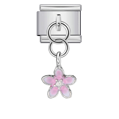 Single Animal Pendant Italian Modular Bracelet, Hook Strap Chain Italian Charm