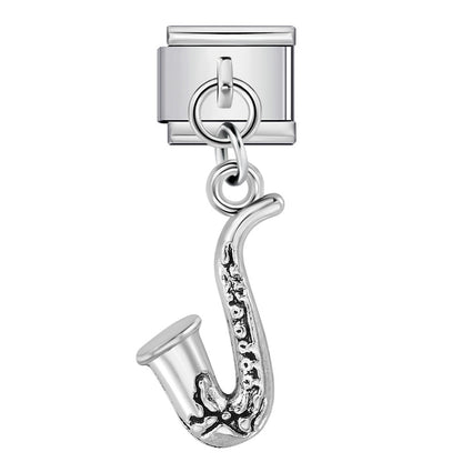Musical Instrument Italian Charm Bracelet DIY Hook Charms