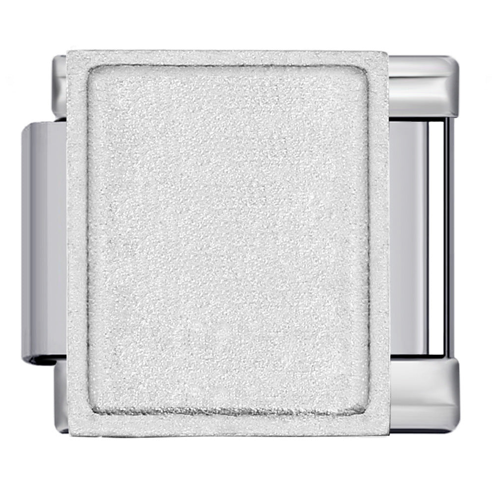Photo multifunctional italian module bracelet square elastic patchwork stainless steel watch strap italian charm