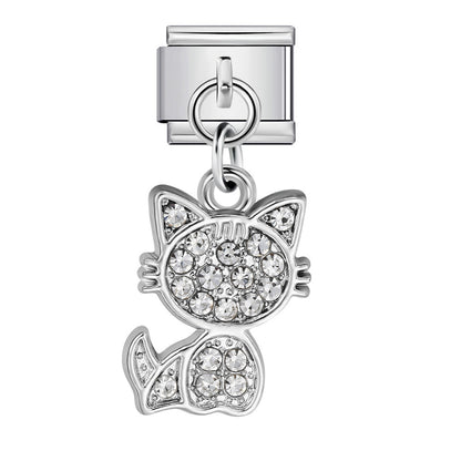 Single Animal Pendant Italian Modular Bracelet, Hook Strap Chain Italian Charm