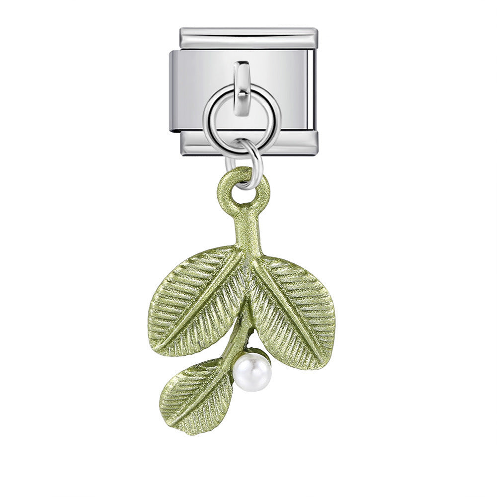 Cute Pendant Hook Style Stainless Steel Italian Charm Links