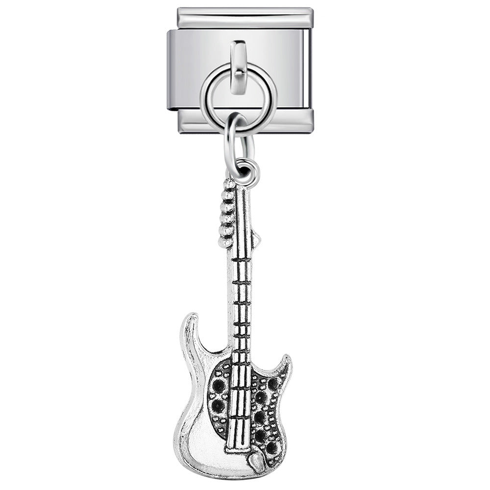 Musical Instrument Italian Charm Bracelet DIY Hook Charms