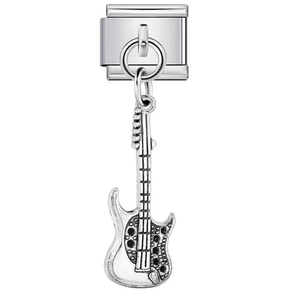 Musical Instrument Italian Charm Bracelet DIY Hook Charms