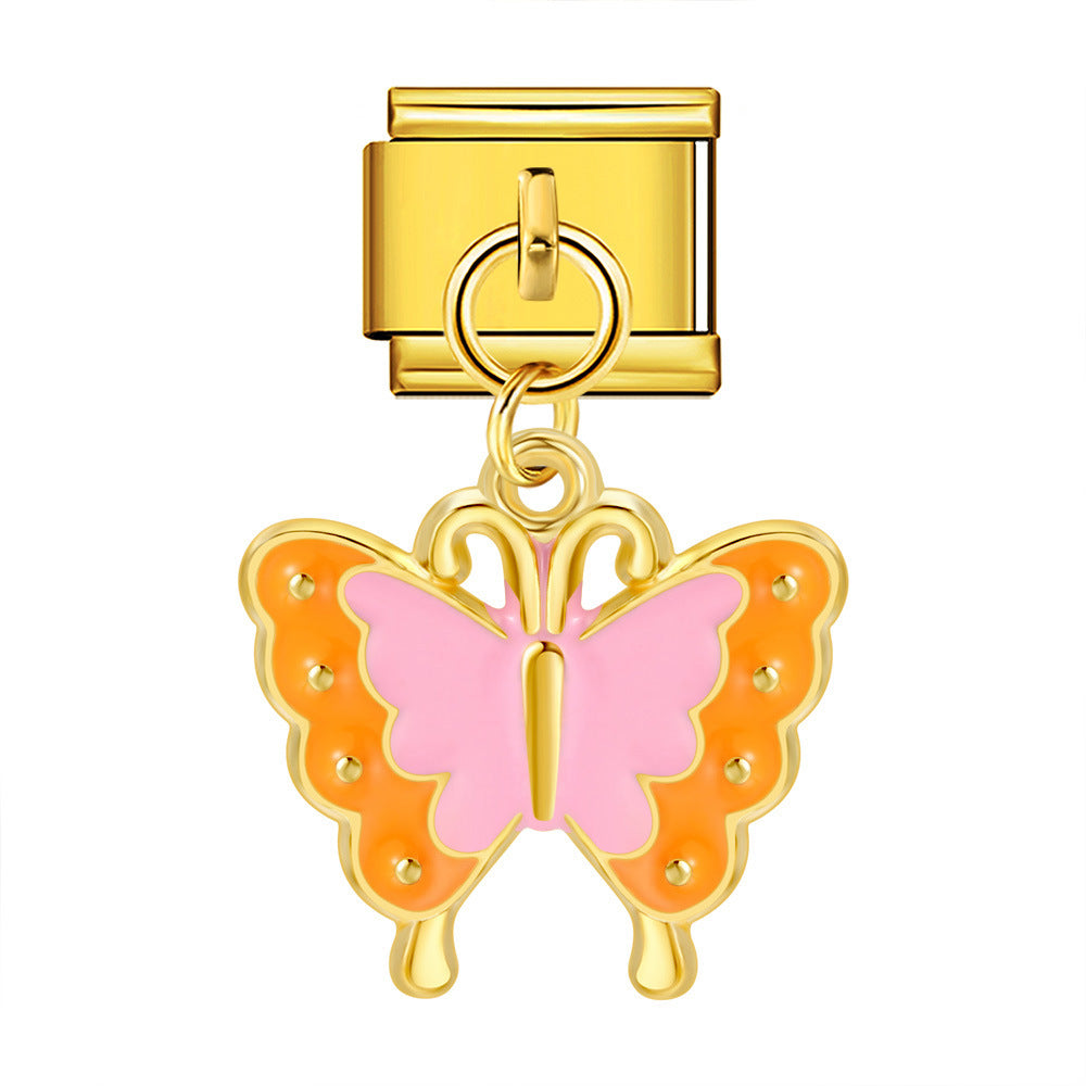 Cute Pendant Hook Style Stainless Steel Italian Charm Links