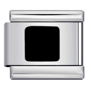 Star Eye Stamped Enamel Italian Charm Stainless Steel